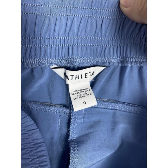 ATHLETA Brooklyn Lined Jogger Pants Casual Travel Golf Blue‎ Size 0 - Picture 9 of 13